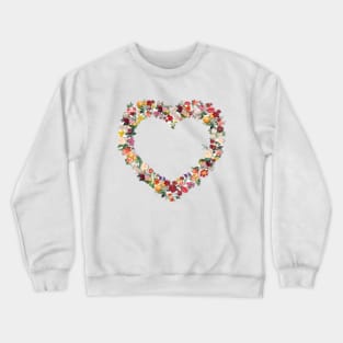 Love your life - heart of flowers Crewneck Sweatshirt